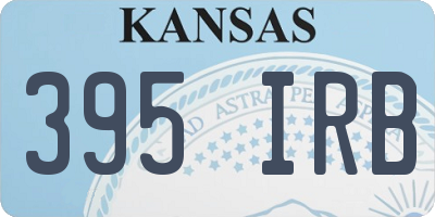 KS license plate 395IRB