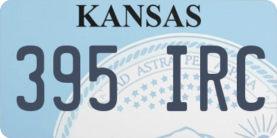 KS license plate 395IRC