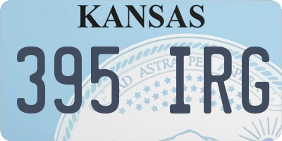 KS license plate 395IRG