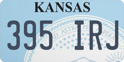 KS license plate 395IRJ