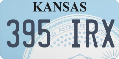 KS license plate 395IRX