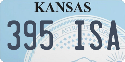 KS license plate 395ISA