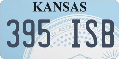 KS license plate 395ISB