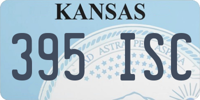 KS license plate 395ISC