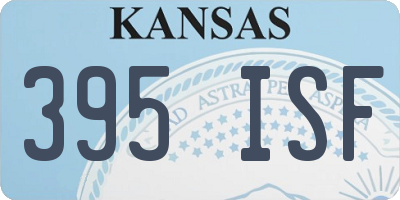 KS license plate 395ISF