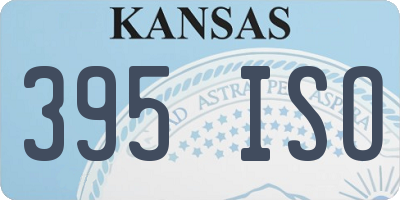 KS license plate 395ISO