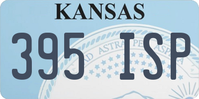 KS license plate 395ISP