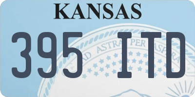 KS license plate 395ITD