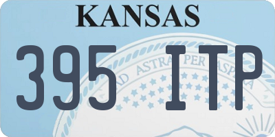KS license plate 395ITP
