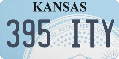 KS license plate 395ITY
