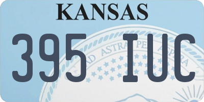 KS license plate 395IUC
