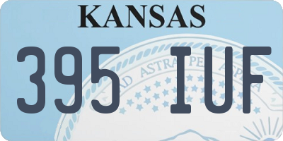 KS license plate 395IUF