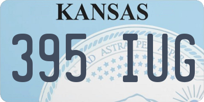 KS license plate 395IUG
