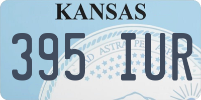 KS license plate 395IUR