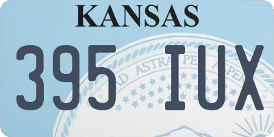 KS license plate 395IUX
