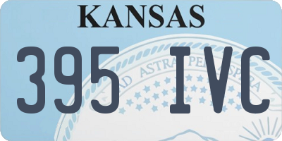 KS license plate 395IVC