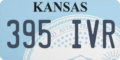 KS license plate 395IVR