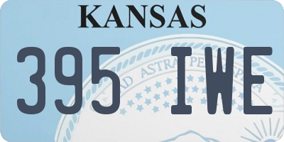KS license plate 395IWE