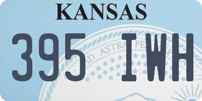 KS license plate 395IWH