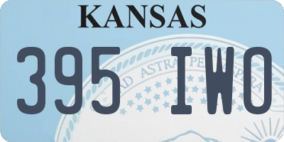 KS license plate 395IWO