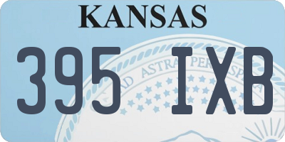 KS license plate 395IXB