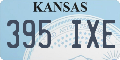 KS license plate 395IXE