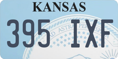 KS license plate 395IXF