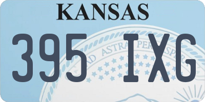 KS license plate 395IXG