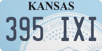 KS license plate 395IXI