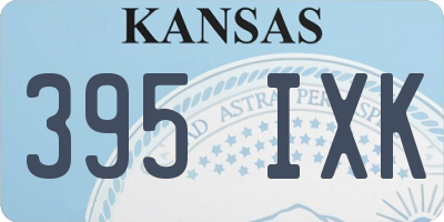 KS license plate 395IXK