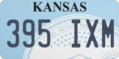 KS license plate 395IXM