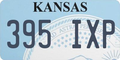 KS license plate 395IXP