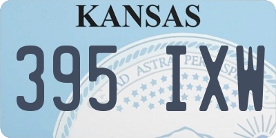KS license plate 395IXW