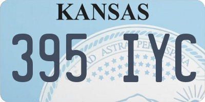 KS license plate 395IYC