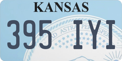 KS license plate 395IYI