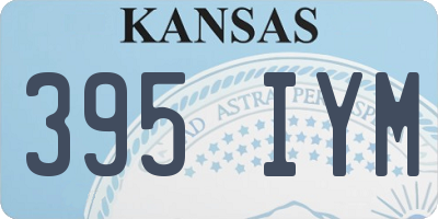 KS license plate 395IYM