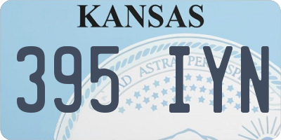 KS license plate 395IYN