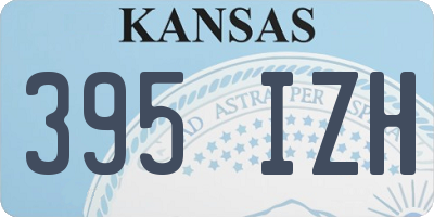 KS license plate 395IZH