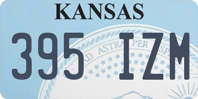 KS license plate 395IZM
