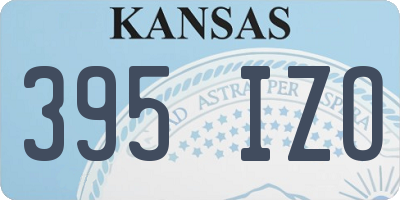 KS license plate 395IZO