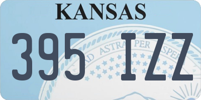 KS license plate 395IZZ