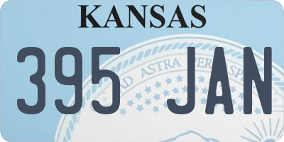 KS license plate 395JAN