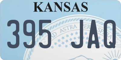 KS license plate 395JAQ