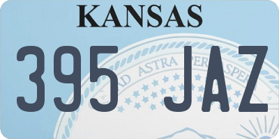 KS license plate 395JAZ