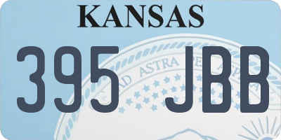 KS license plate 395JBB