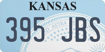 KS license plate 395JBS