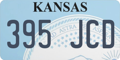 KS license plate 395JCD