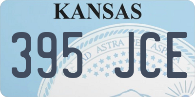 KS license plate 395JCE