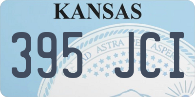 KS license plate 395JCI