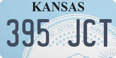KS license plate 395JCT